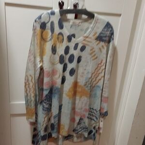 Colorful Abstract Long Sleeve Top